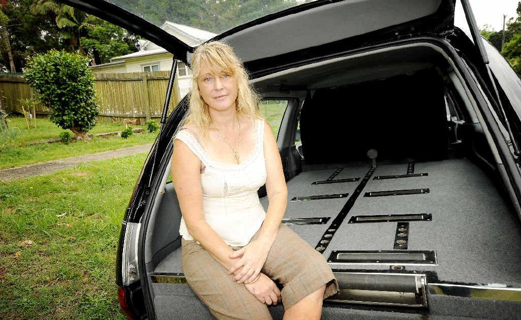TAKE YOUR TIME: Funeral director Lisa Laversage of Nimbin pictured at her home office TAKE YOUR TIME: Funeral director Lisa Laversage of Nimbin pictured at her home office